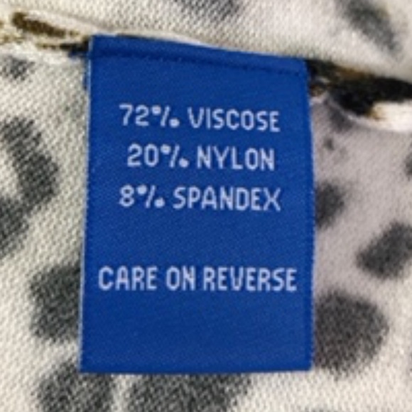 Linea Blu Scoop Neck Floral & Animal Print Beaded Women's Tunic Size M - Picture 9 of 9